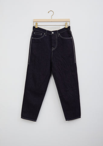 Always Tapered Cotton and Linen Denim