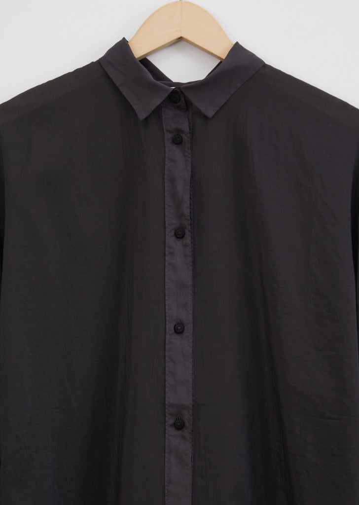 Cotton & Silk Crochet Buttons Shirt