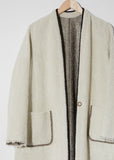 Reversible Wool Lurex Bouclé Coat