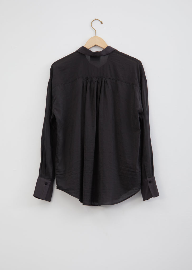Cotton & Silk Crochet Buttons Shirt