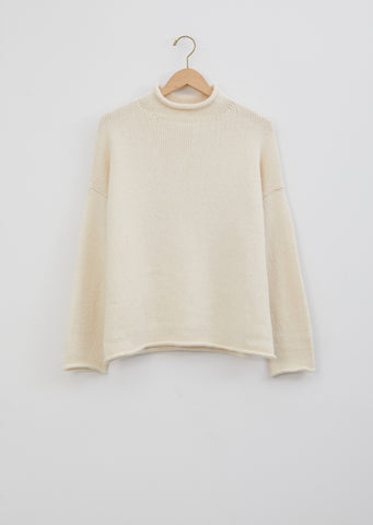 Bateau Rollneck — Raw White