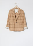 Glen Check Wool Blend Jacket