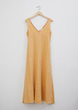 Shimmering Linen Dress with Belt