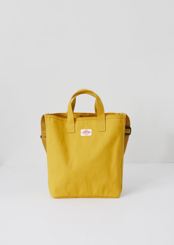 Cotton Canvas Utility Tote — Mustard