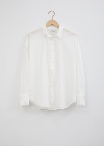 Cotton & Silk Crochet Buttons Shirt