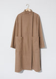 Wrapover Coat — Beige