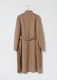 Wrapover Coat — Beige