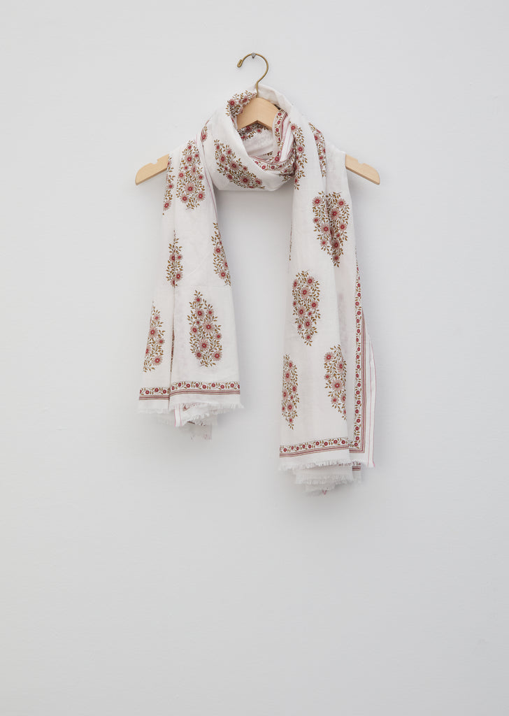 Indian Pink Paisely Scarf / Pareo