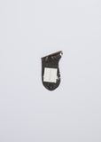Laminated One Short Socks — Grey