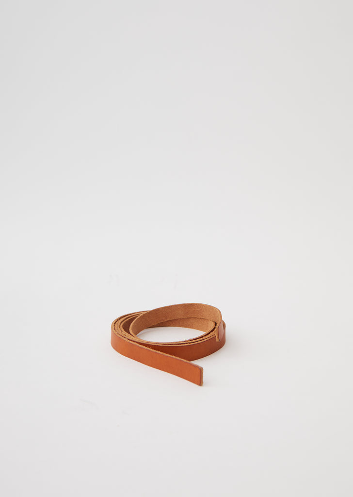 Leather Tie Belt — Miele