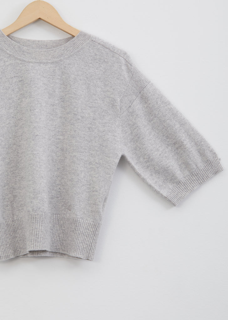 Hao Cashmere Sweater — Light Grey Melange