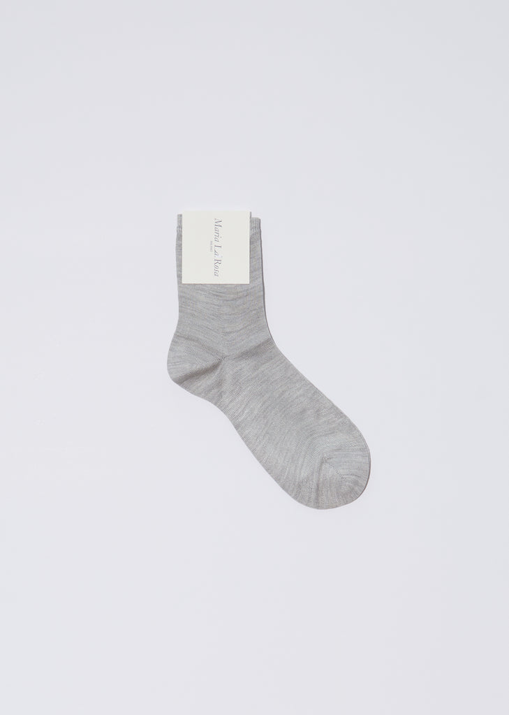 One Ankle Short Socks — Perla Melange