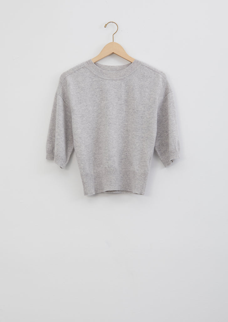 Hao Cashmere Sweater — Light Grey Melange