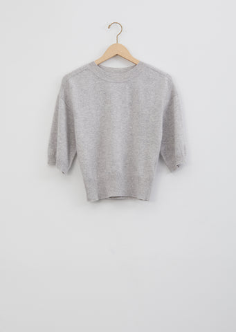 Hao Cashmere Sweater — Light Grey Melange