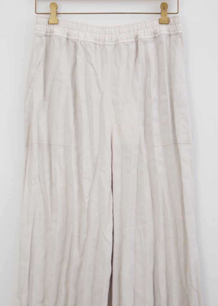 Parisa Creased Linen Culotte Trousers