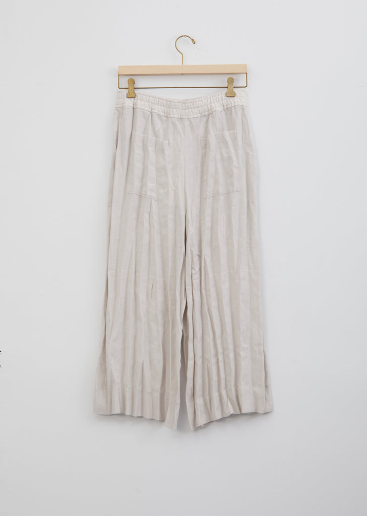 Parisa Creased Linen Culotte Trousers