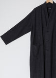 Oversized Wool Coat — Charcoal
