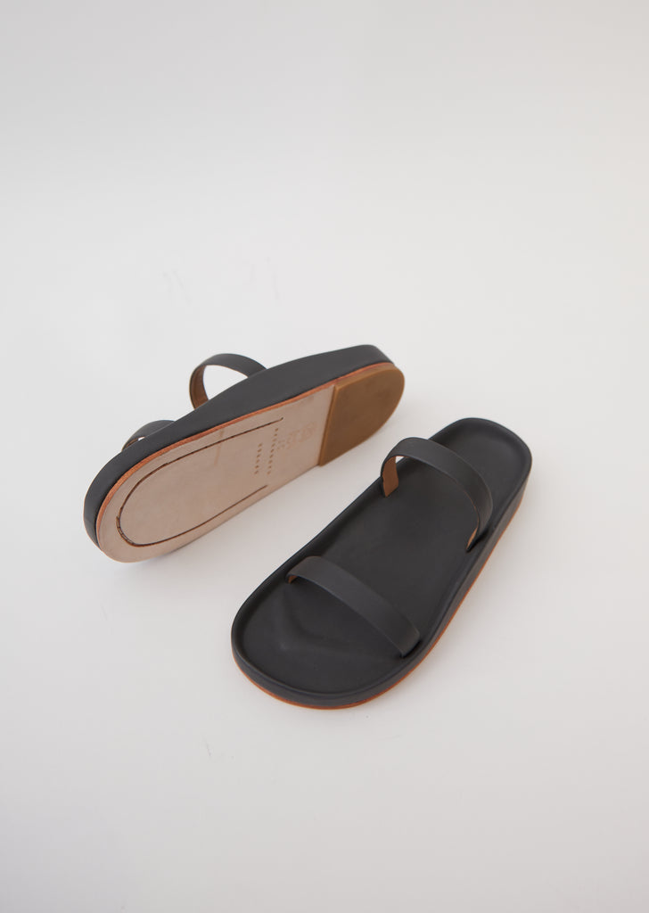 Line Sandal — Charcoal