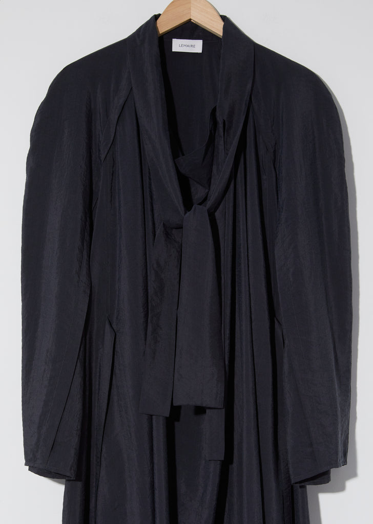 Silk Blend Tie Dress