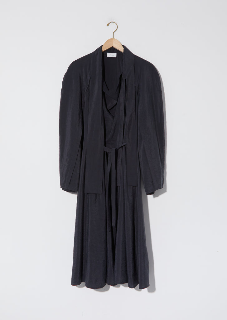Silk Blend Tie Dress