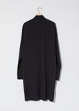 High-Collar Buttoned Dress