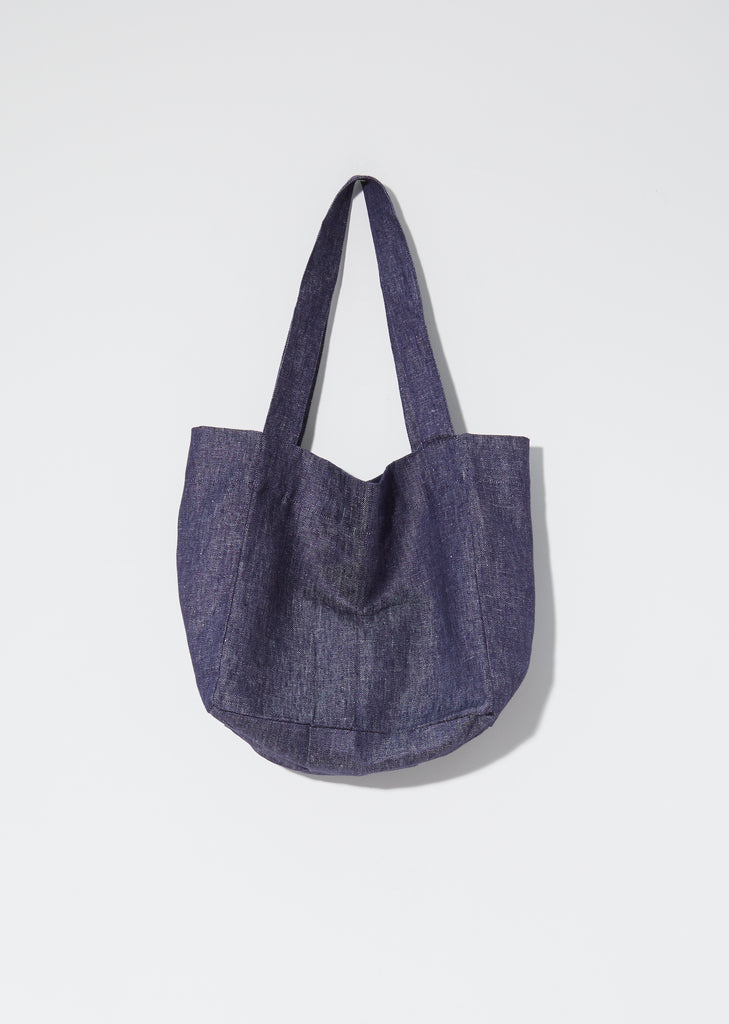 Jute Tote — Denim Navy