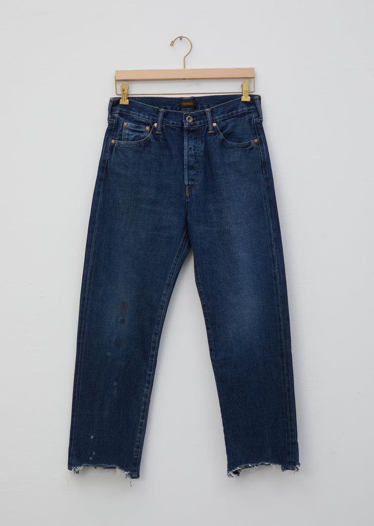 Selvedge Denim Used Ankle Cut Jeans