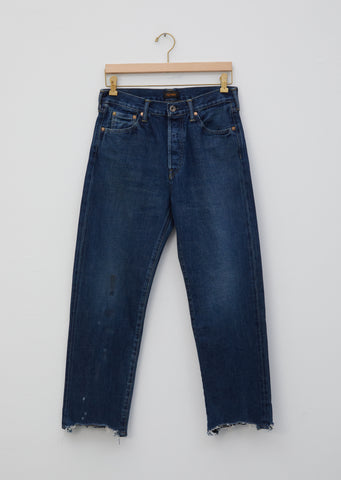 Selvedge Denim Used Ankle Cut Jeans