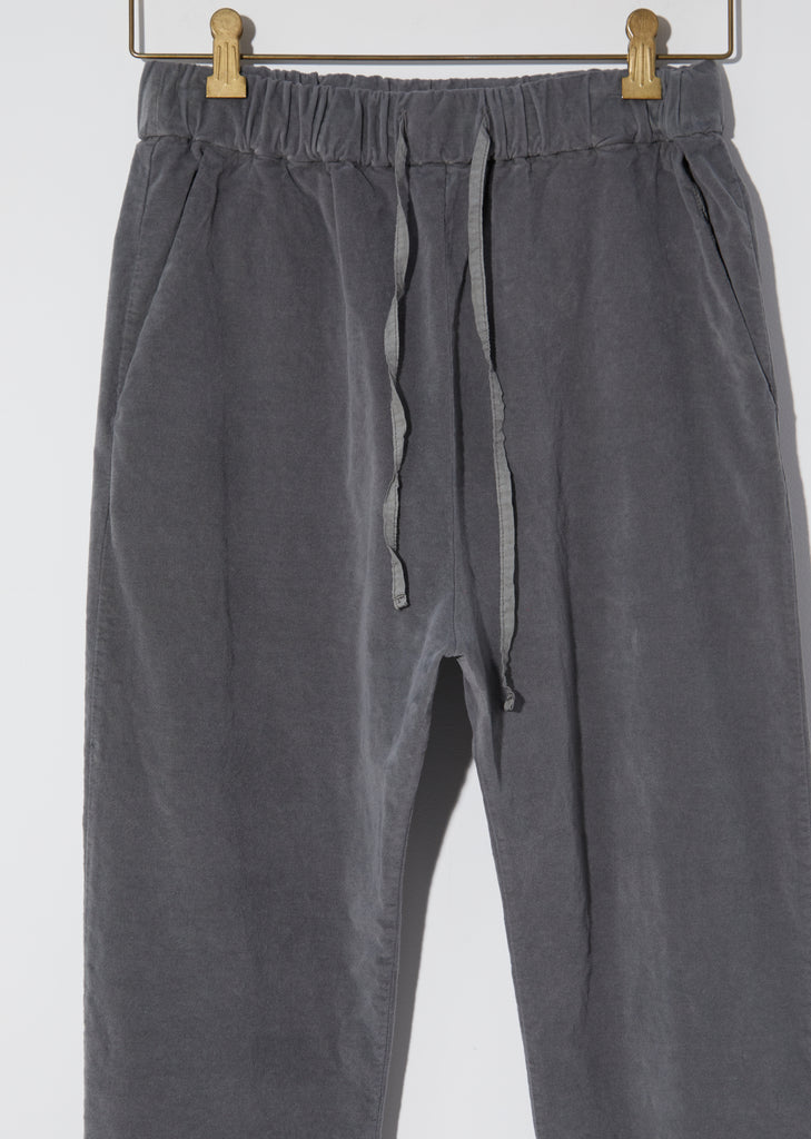 Velvet Basic Trousers — Gray