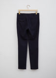 Wool Blend Flat Front Trousers