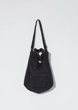 Nylon Top Handle Tote — Black