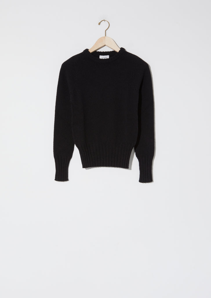 Fitted Sweater — Black