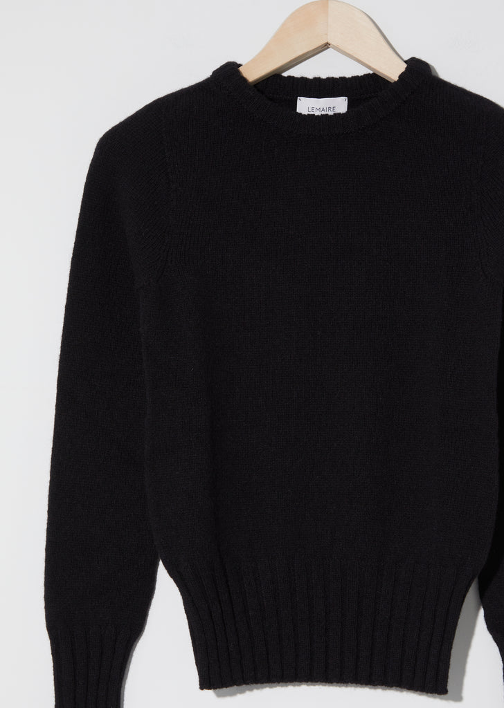 Fitted Sweater — Black