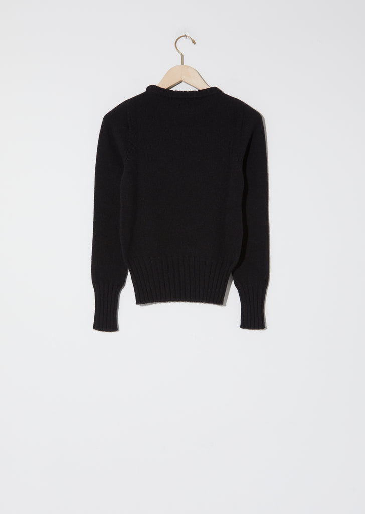Fitted Sweater — Black