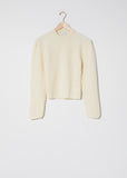 Puffy Sleeves Sweater — Chalk