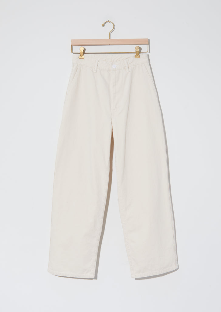 Women's Cotton Serge Work Pants — Ecru