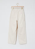 Women's Cotton Serge Work Pants — Ecru