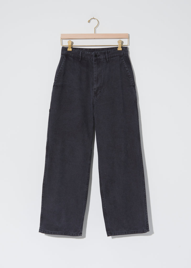 Women's Cotton Serge Work Pants — Black