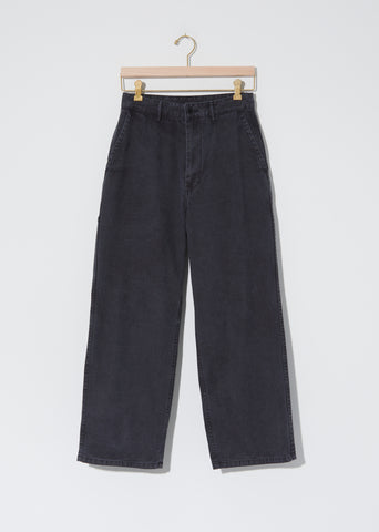 Women's Cotton Serge Work Pants — Black