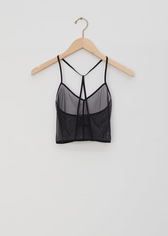 Soft Tulle Black Bralette
