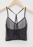 Soft Tulle Black Bralette