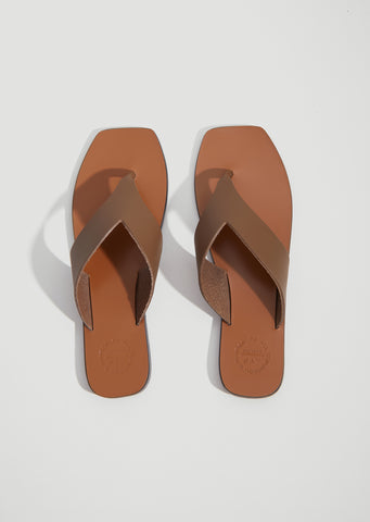 Merine Vacchetta Sandal — Khaki Brown
