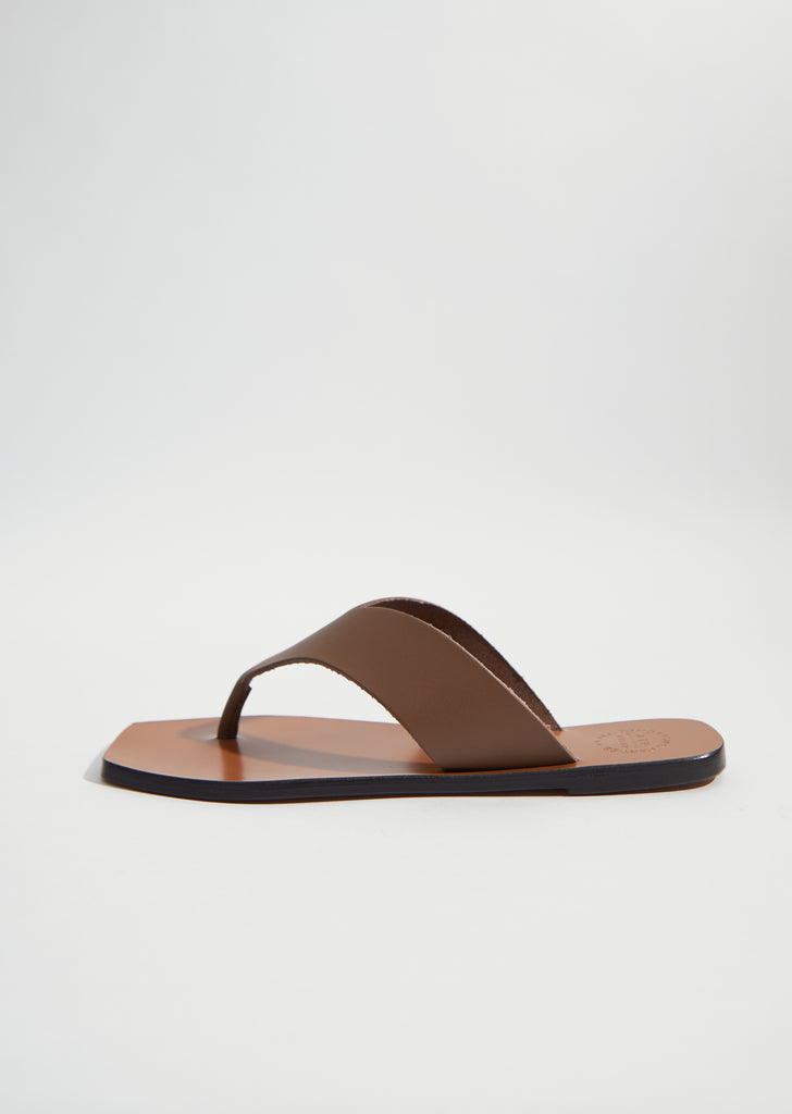 Merine Vacchetta Sandal — Khaki Brown