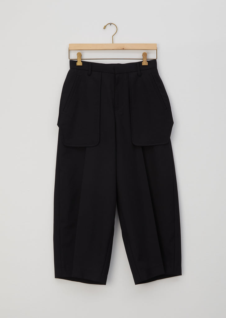 Wool Exposed Pocket Pants