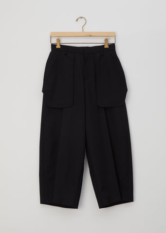 Wool Exposed Pocket Pants
