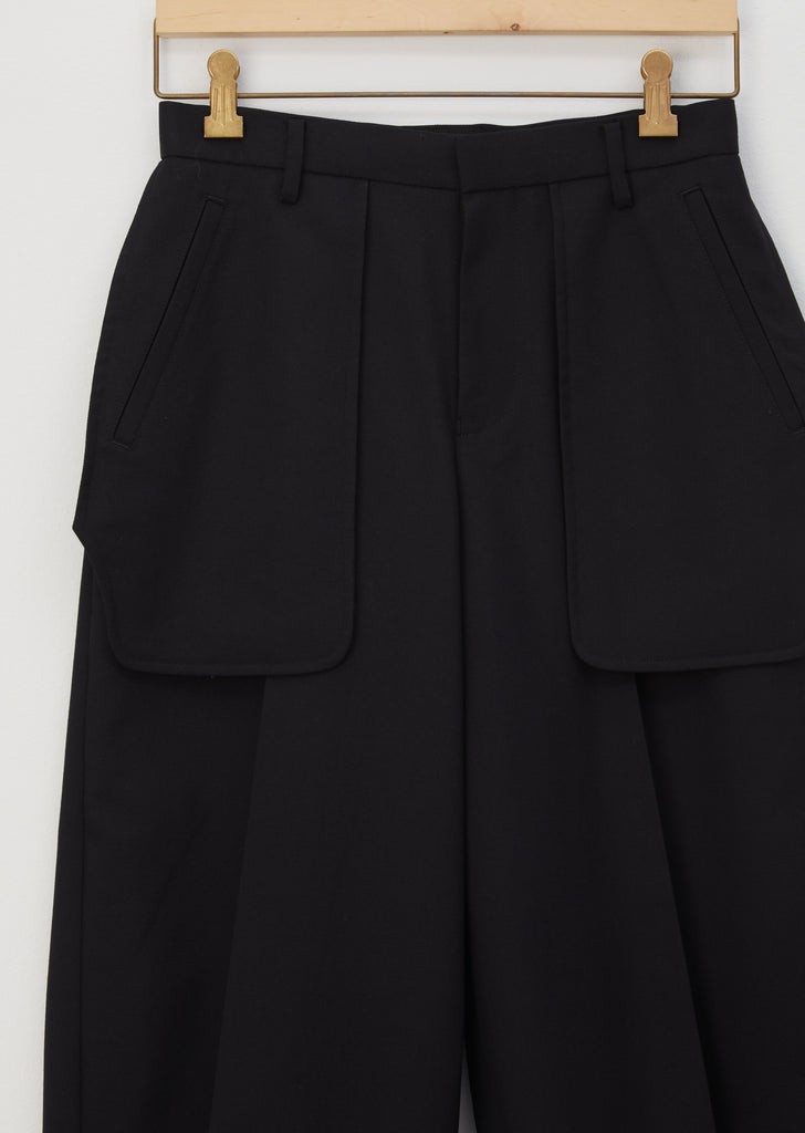 Wool Exposed Pocket Pants
