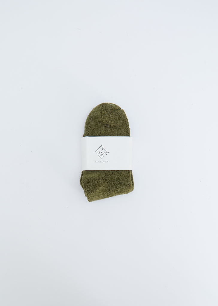 Buckle Overankle Socks — Maple Green