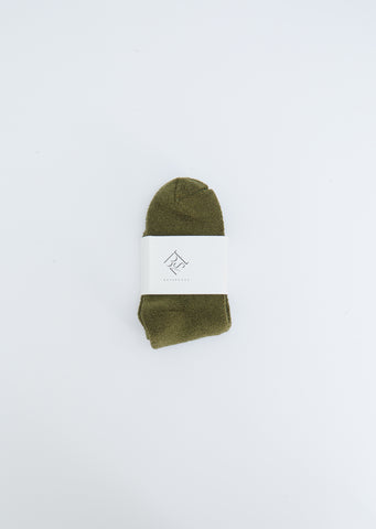 Buckle Overankle Socks — Maple Green
