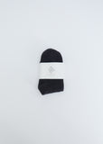 Buckle Overankle Socks — Charcoal