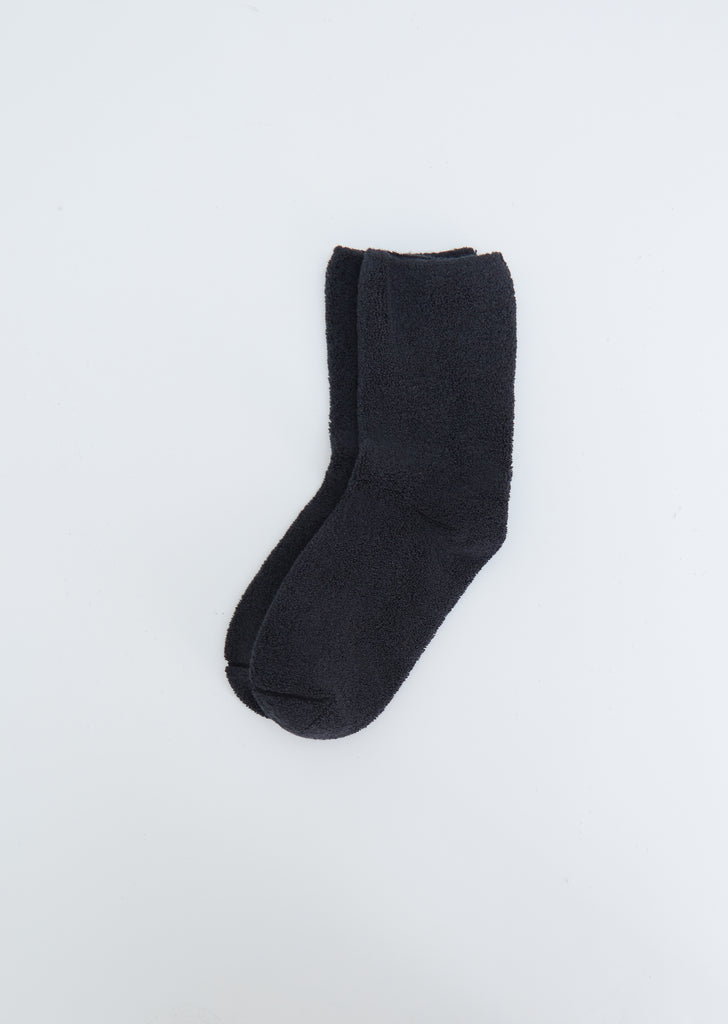 Buckle Overankle Socks — Charcoal
